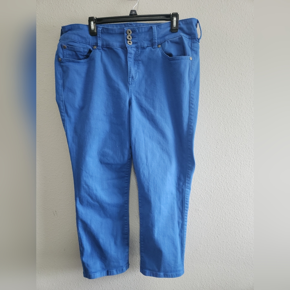 Torrid Blue Capri Pants